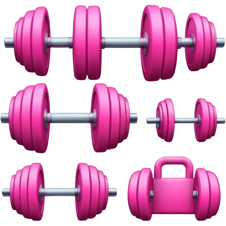 Gym elements pink  emoji