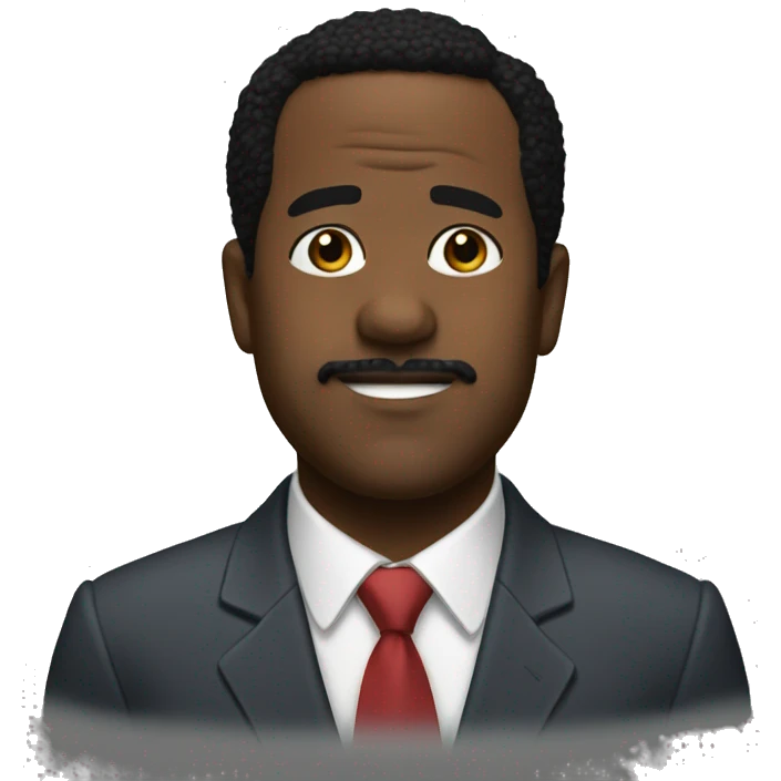 Stanley Hudson wearing suit emoji