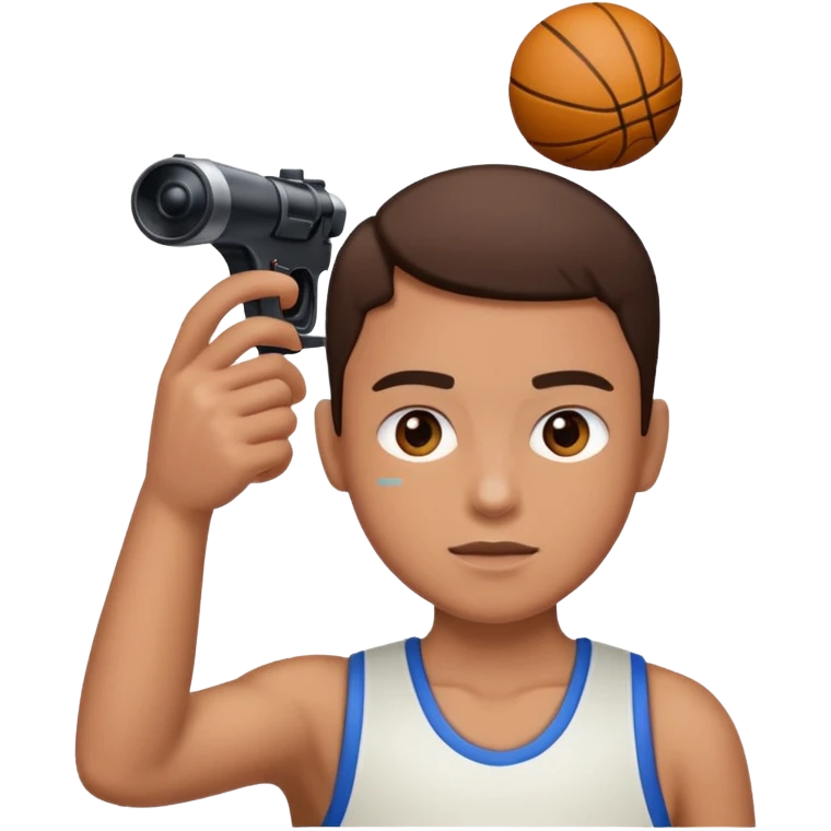 Person shooting a 3pt  emoji