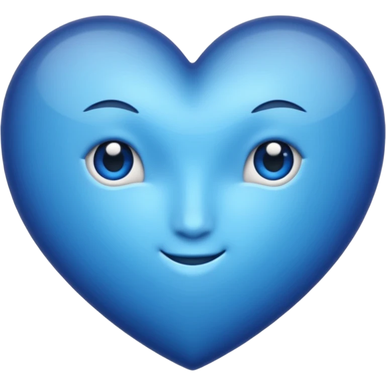 Cœur  bleu marine emoji
