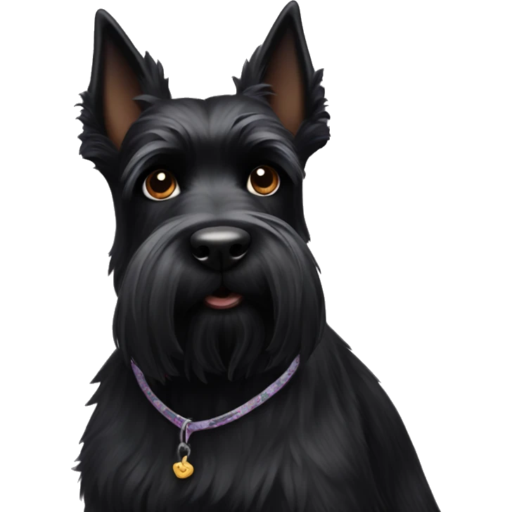 black scottie dog  emoji