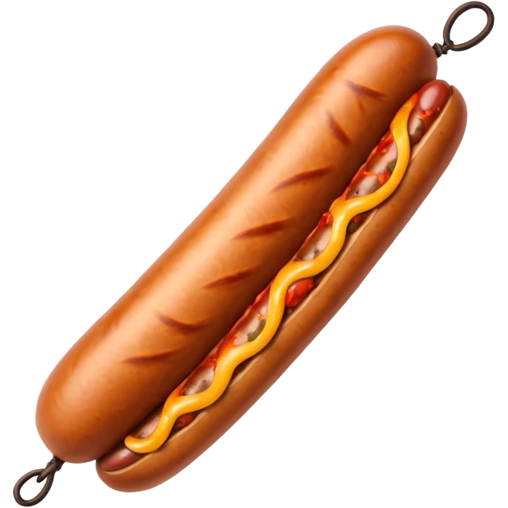 Furious sausage emoji