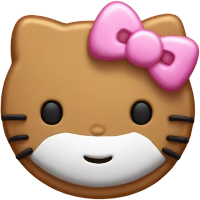 Galleta de hello kitty emoji