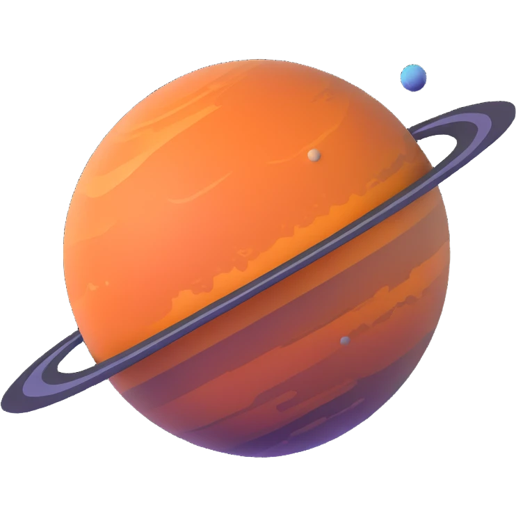 bright red Mercury planet emoji