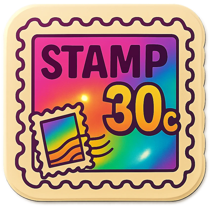 postage stamp emoji