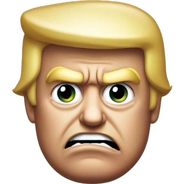 Angry looking trump emoji