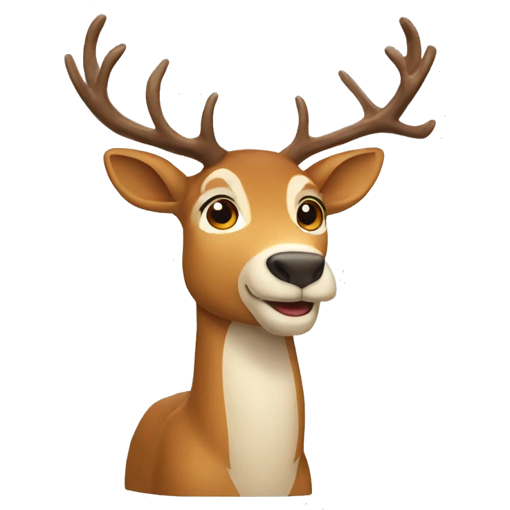 Cerf qui applaudit emoji