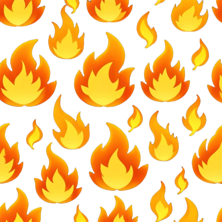 Schreiben mit feuer emoji