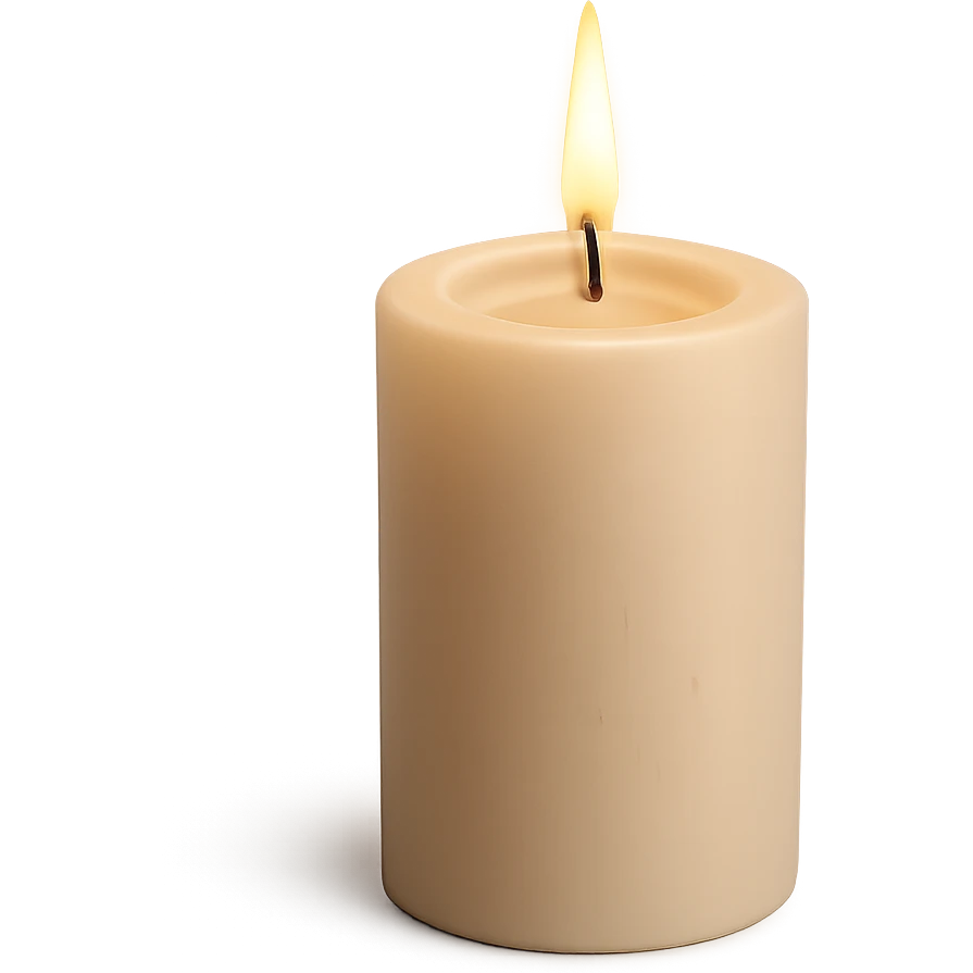 aesthetic candle, no background emoji
