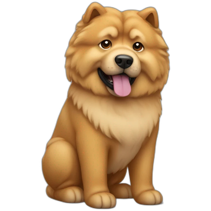 Dog chow chow emoji