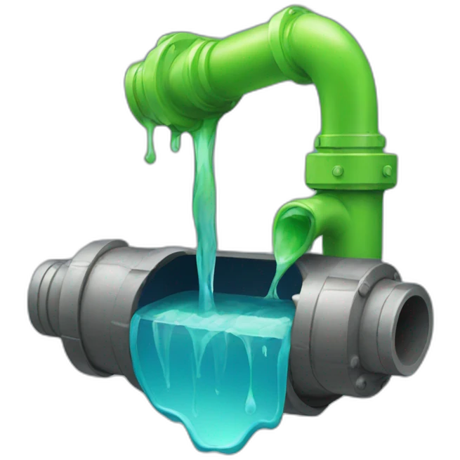 Pipe Water leak drip emoji