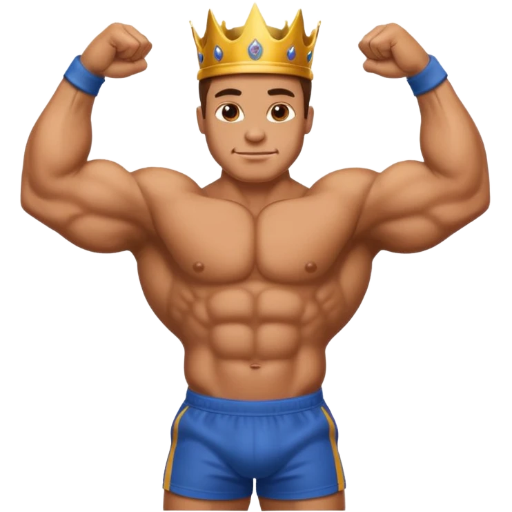 muscle arm emoji body builder king emoji GIF emoji