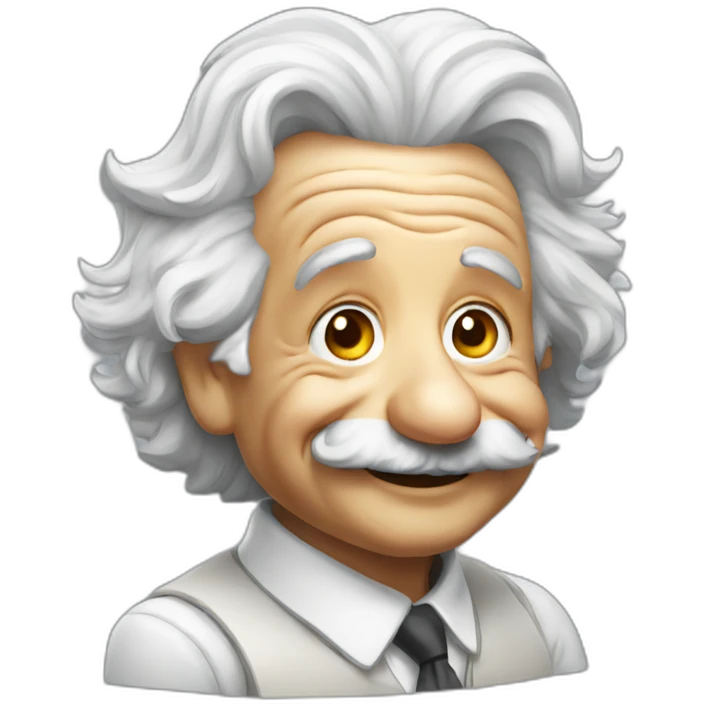 Albert Einstein Smiling emoji