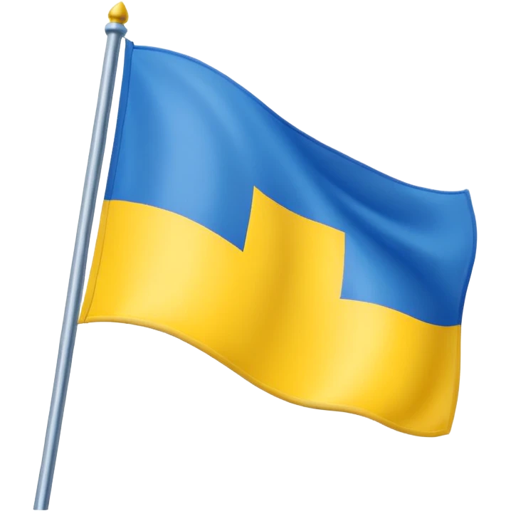 Uma bandeira de país tipo da Ucrânia mais em vez da cor azul vc coloca a cor preta onde fica o azul  preto emoji