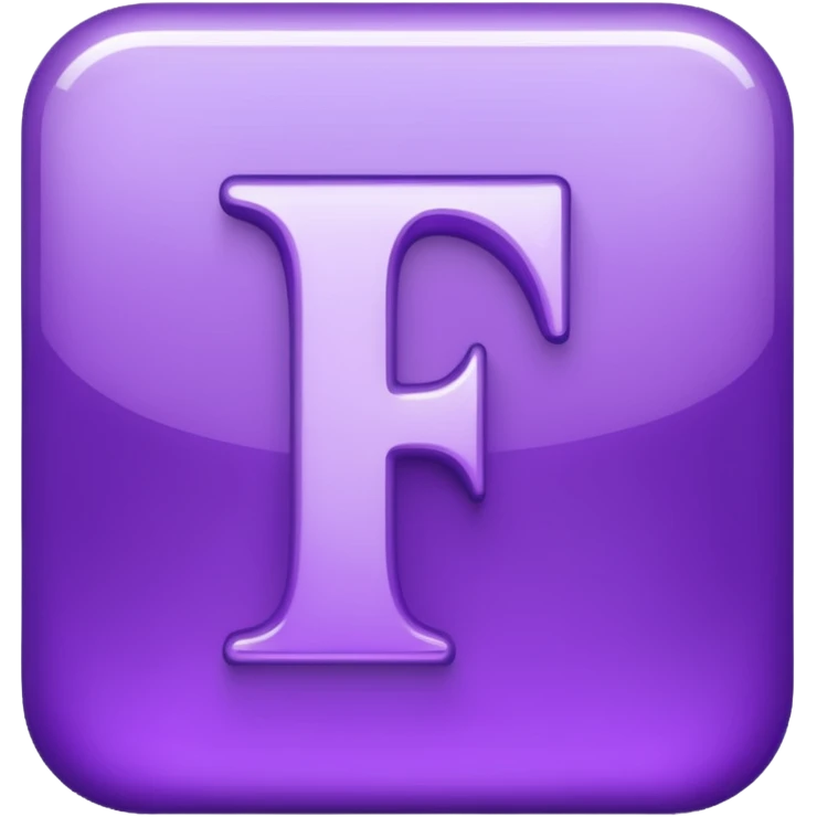 purple letter i emoji