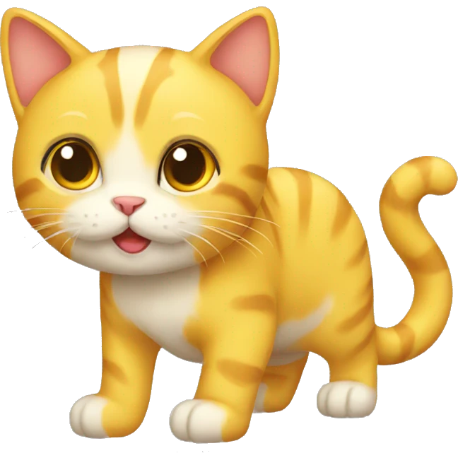 Yellow kitty emoji