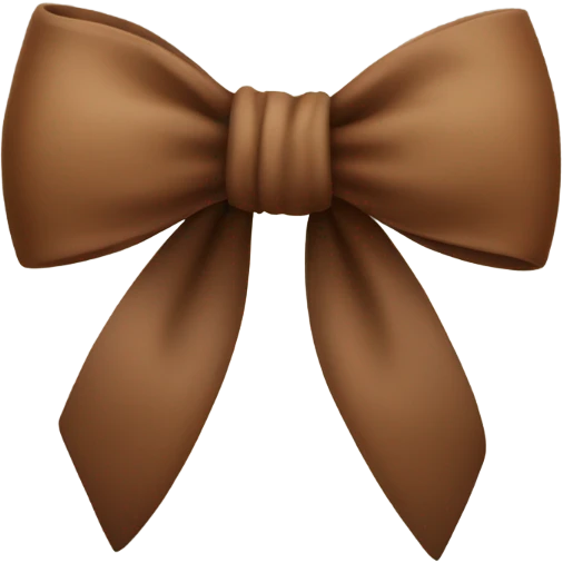 Brown bow emoji