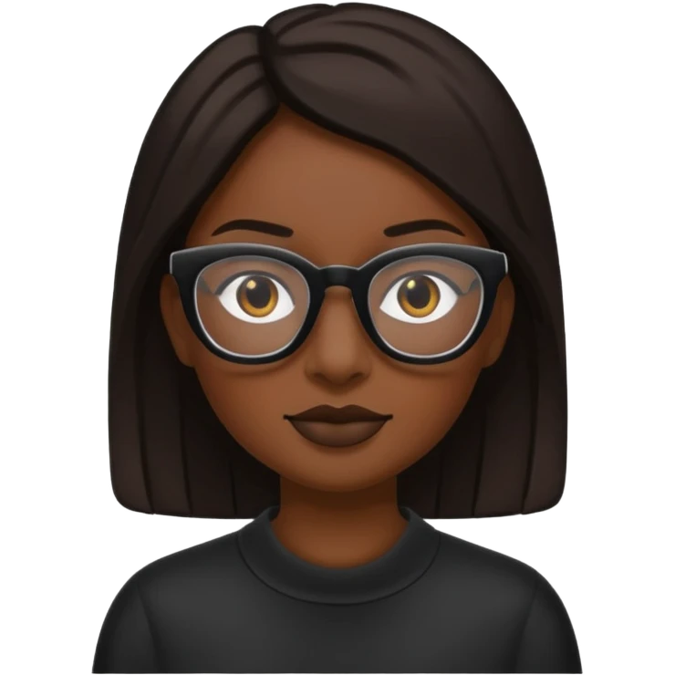 black glasses emoji