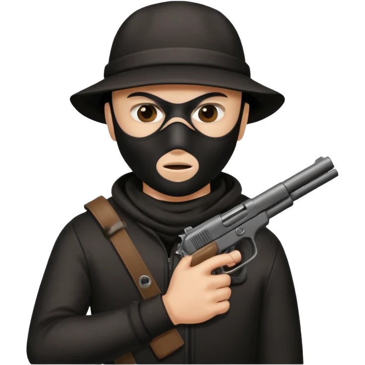 Robber,Knave. Half body emoji