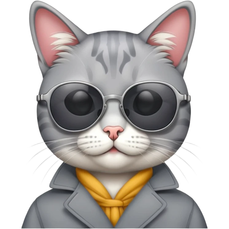 Cat wearing sunglasses emoji
