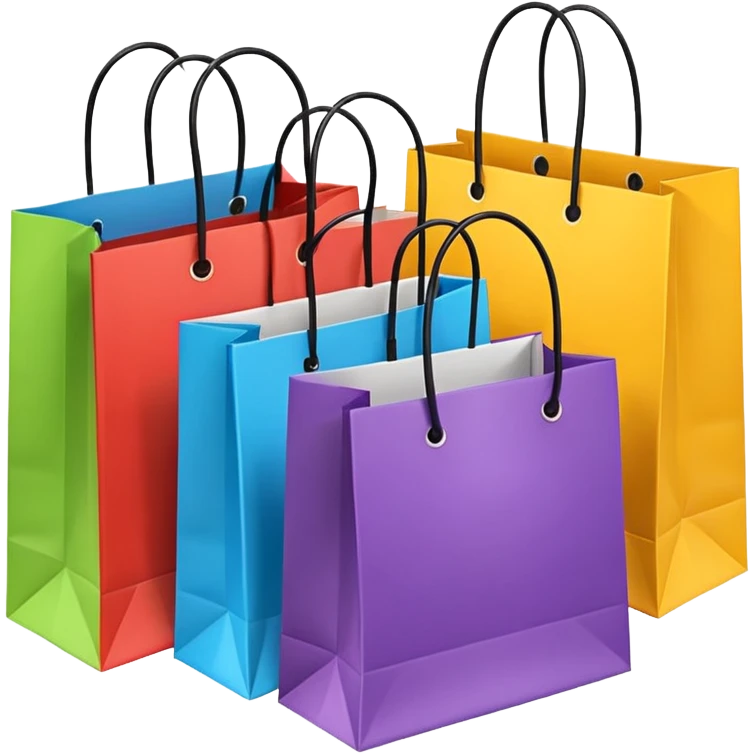 bolsas de compras emoji