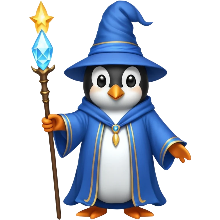 Penguin Wizard emoji