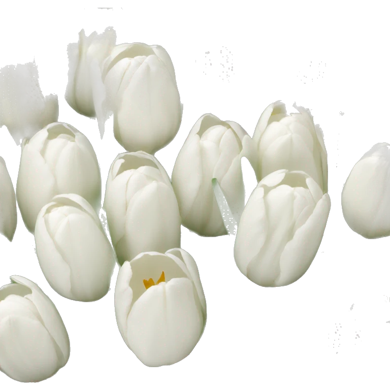 white tulips  emoji