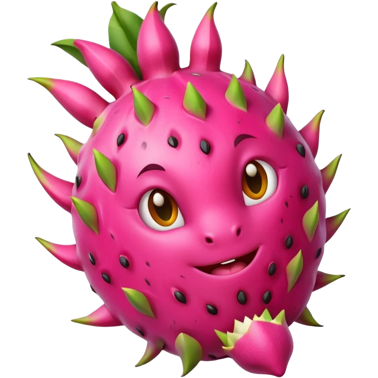 Dragon fruit emoji not spiny outside of dragonfruit  emoji