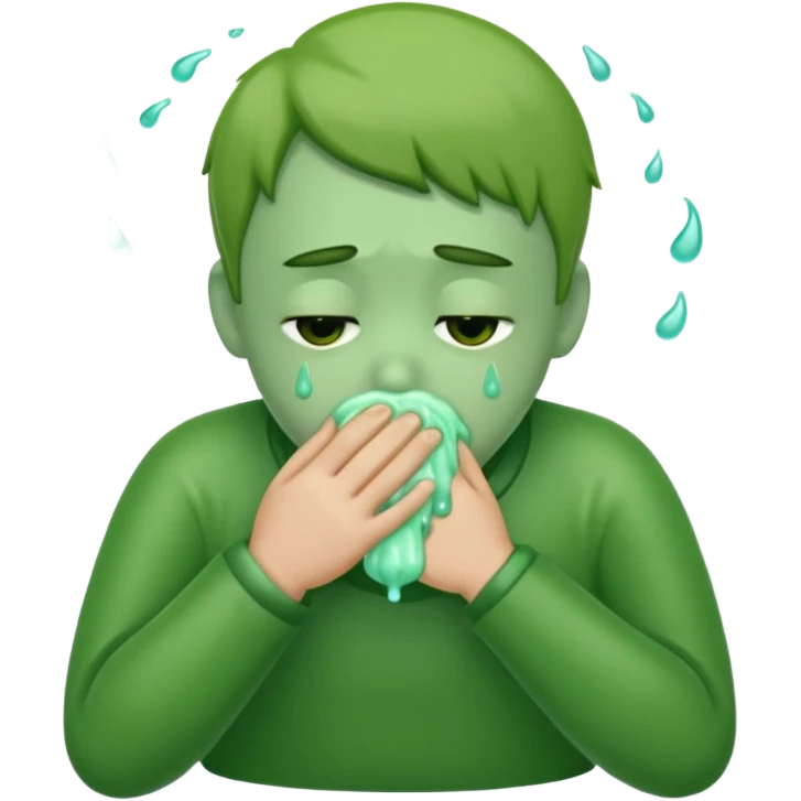 vomiting green emoji
