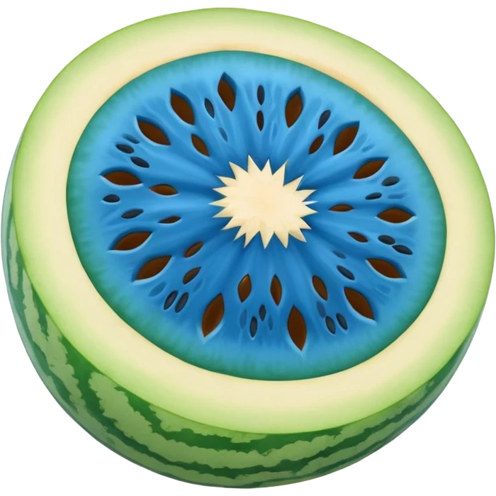 blue melon emoji