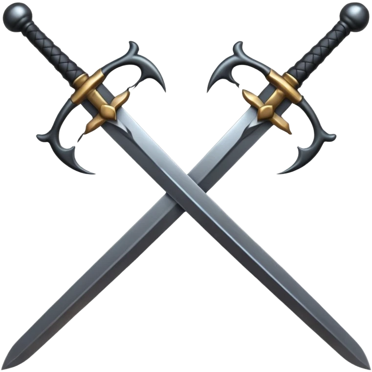 black crossed swords emoji