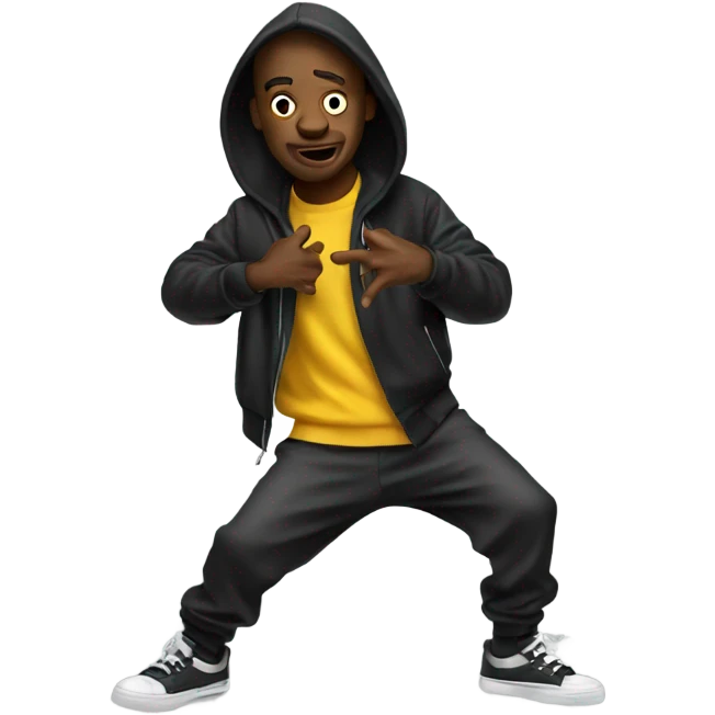 Hiphop dance emoji