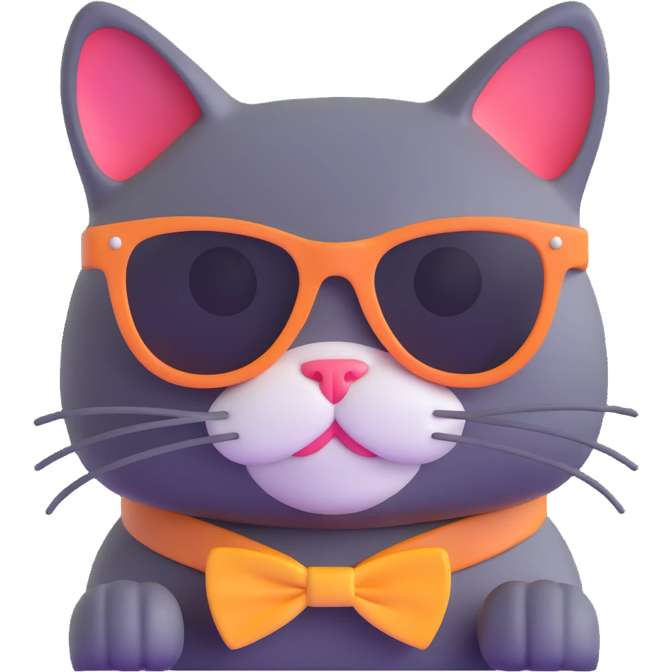 cat wearing sunglasses emoji