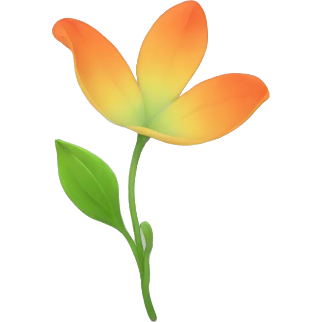 flower of 2d different colors emoji