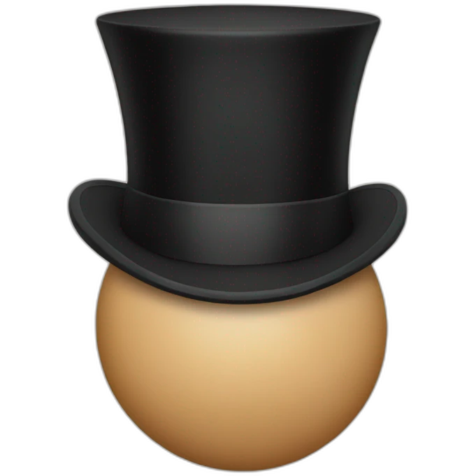 Buttocks with a top hat emoji