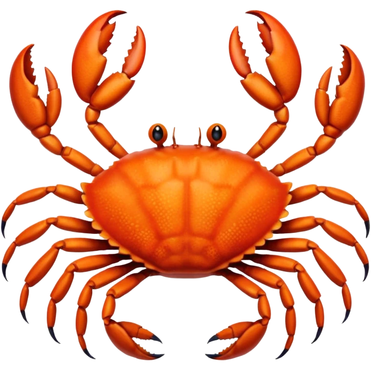A crab with a total of eight legs emoji