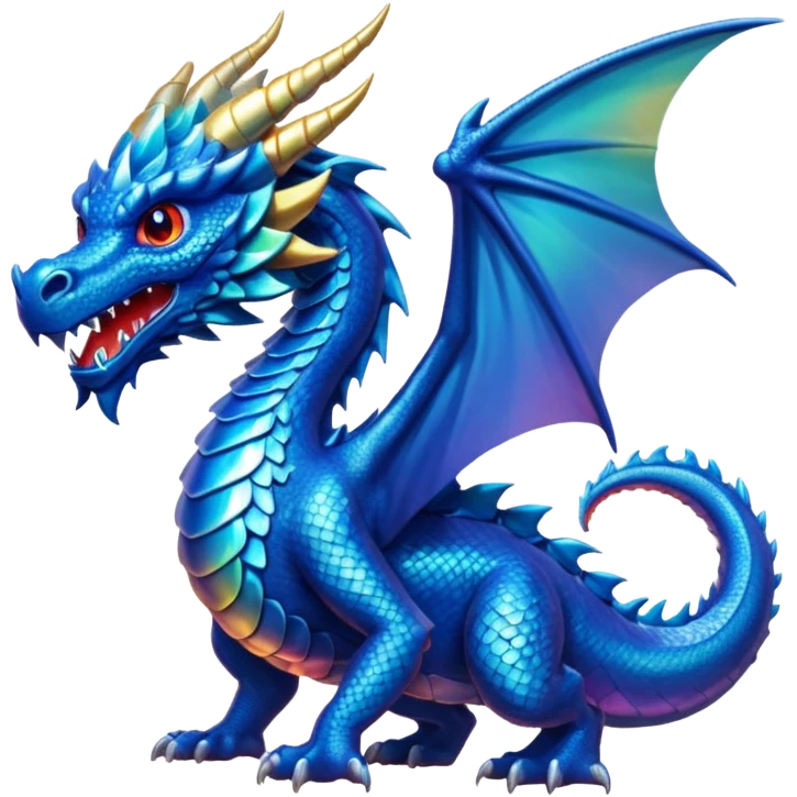 Blue dragon emoji