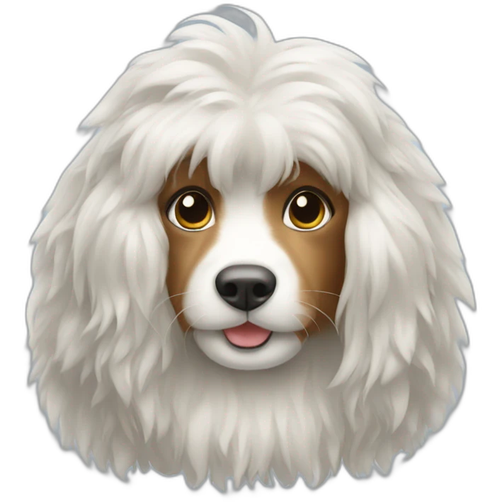 silky coat type  emoji