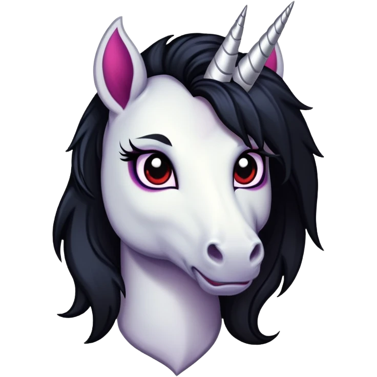 Goth vampire unicorn  emoji