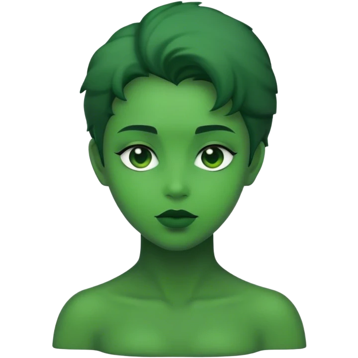 : GREEN bust_in_silhouette:  emoji