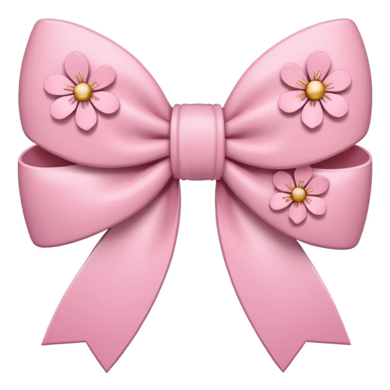bow with sakura flowers emoji