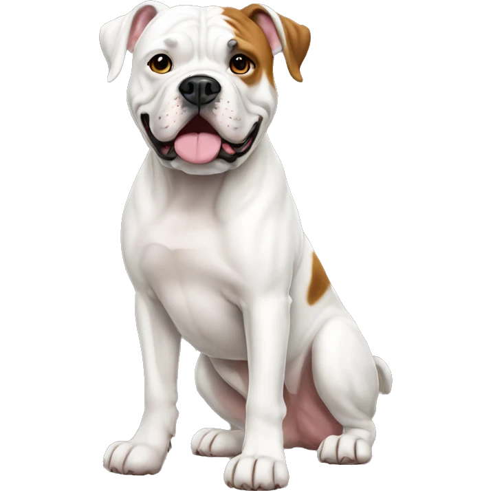 American Bulldog Dog Breed Full Body emoji