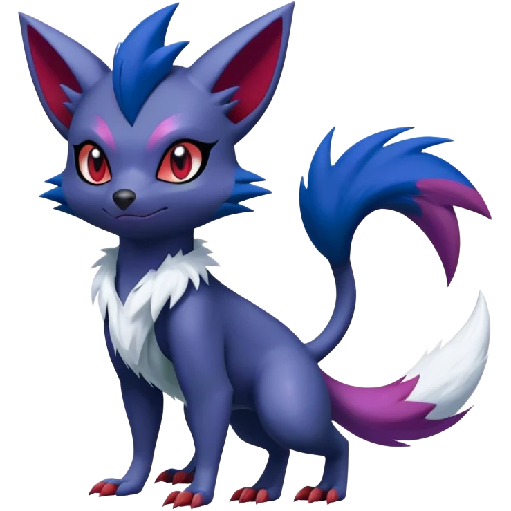 Zoroark-Sneasel-hybrid (full body) emoji