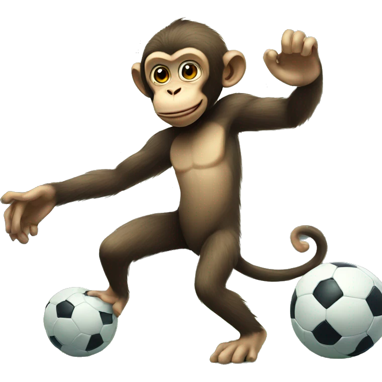 monkey playing fifa emoji