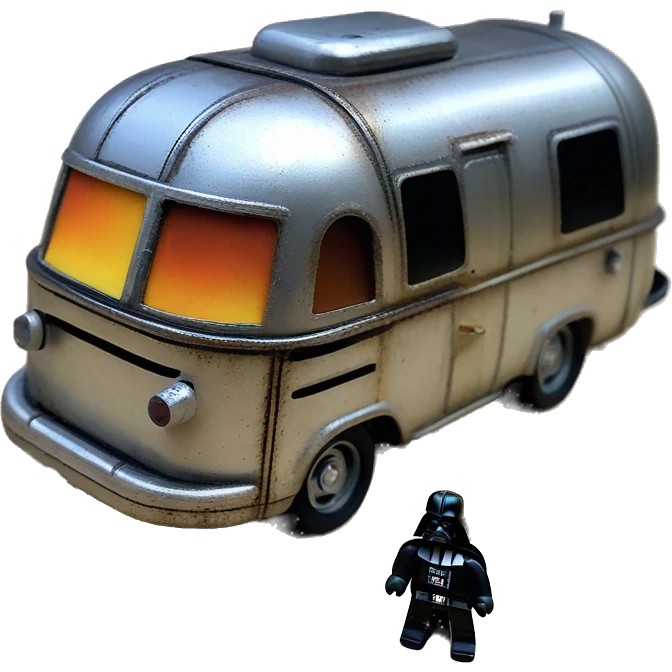 Hot wheel’s Tonka Darth Vader’s airstream rc caravan rusted  emoji