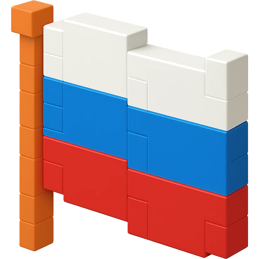 русский флаг, no background emoji