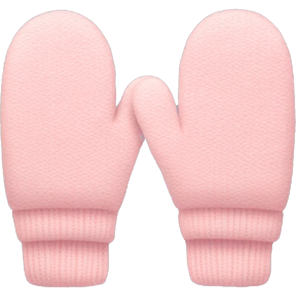 Light pink mittens emoji