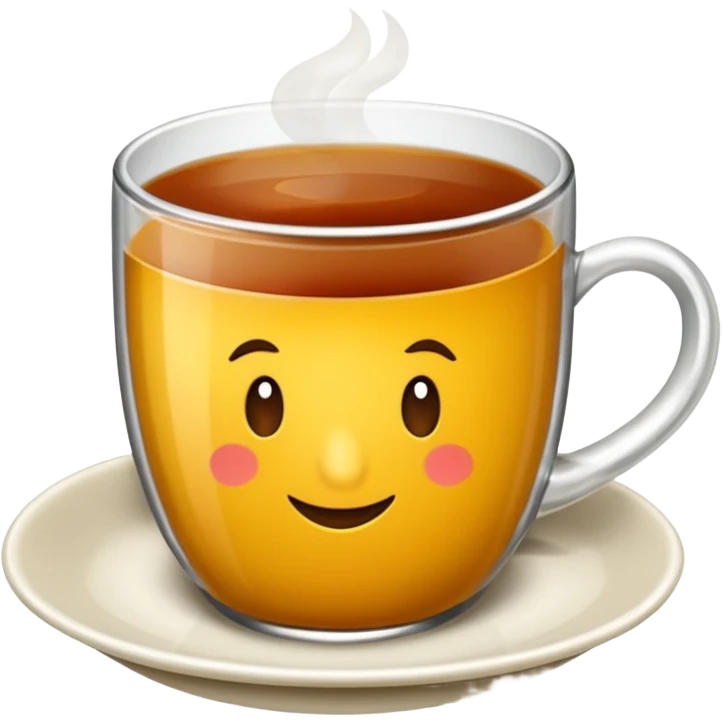Çay bardağı ince belli tür emoji
