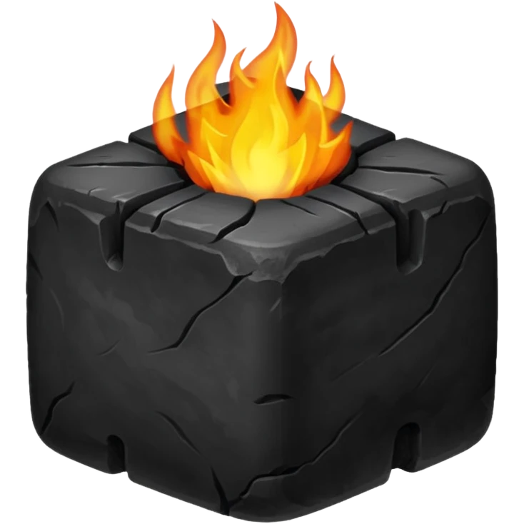 burning coal briquette emoji