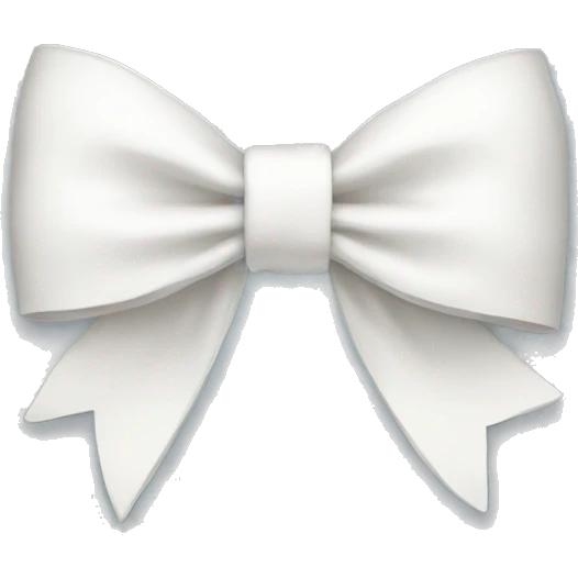 White bow emoji